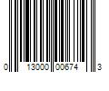 Barcode Image for UPC code 013000006743