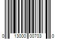 Barcode Image for UPC code 013000007030