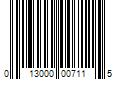 Barcode Image for UPC code 013000007115