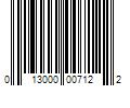 Barcode Image for UPC code 013000007122