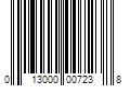 Barcode Image for UPC code 013000007238