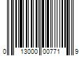 Barcode Image for UPC code 013000007719