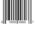 Barcode Image for UPC code 013000008037