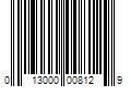 Barcode Image for UPC code 013000008129