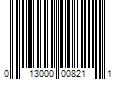 Barcode Image for UPC code 013000008211