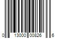 Barcode Image for UPC code 013000008266