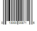 Barcode Image for UPC code 013000008716