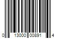 Barcode Image for UPC code 013000008914