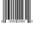 Barcode Image for UPC code 013000009300