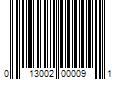 Barcode Image for UPC code 013002000091