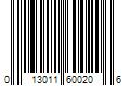 Barcode Image for UPC code 013011600206