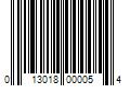 Barcode Image for UPC code 013018000054