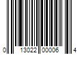 Barcode Image for UPC code 013022000064