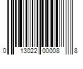 Barcode Image for UPC code 013022000088