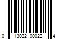 Barcode Image for UPC code 013022000224