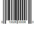 Barcode Image for UPC code 013026000060