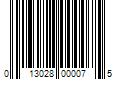 Barcode Image for UPC code 013028000075