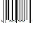 Barcode Image for UPC code 013059000051