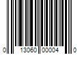 Barcode Image for UPC code 013060000040