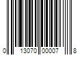 Barcode Image for UPC code 013070000078