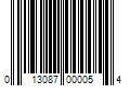 Barcode Image for UPC code 013087000054