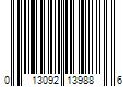 Barcode Image for UPC code 013092139886