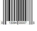 Barcode Image for UPC code 013094000078