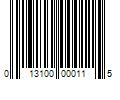 Barcode Image for UPC code 013100000115