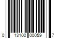 Barcode Image for UPC code 013100000597