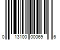 Barcode Image for UPC code 013100000696