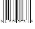 Barcode Image for UPC code 013100000788