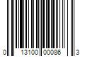 Barcode Image for UPC code 013100000863