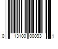 Barcode Image for UPC code 013100000931