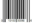 Barcode Image for UPC code 013100000986