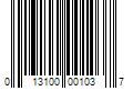 Barcode Image for UPC code 013100001037