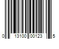 Barcode Image for UPC code 013100001235