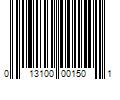 Barcode Image for UPC code 013100001501