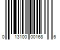 Barcode Image for UPC code 013100001686