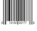 Barcode Image for UPC code 013100001778