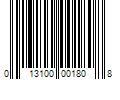 Barcode Image for UPC code 013100001808