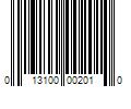 Barcode Image for UPC code 013100002010. Product Name: 