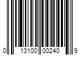 Barcode Image for UPC code 013100002409