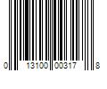 Barcode Image for UPC code 013100003178