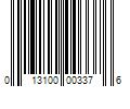 Barcode Image for UPC code 013100003376