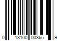 Barcode Image for UPC code 013100003659