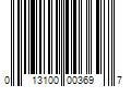 Barcode Image for UPC code 013100003697