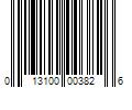 Barcode Image for UPC code 013100003826