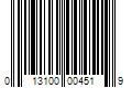 Barcode Image for UPC code 013100004519