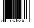 Barcode Image for UPC code 013100004557