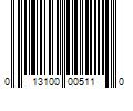 Barcode Image for UPC code 013100005110